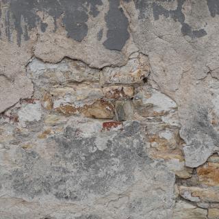 Photo Texture of Wall Plaster Damaged